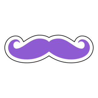 Moustache Sticker (Lavender)